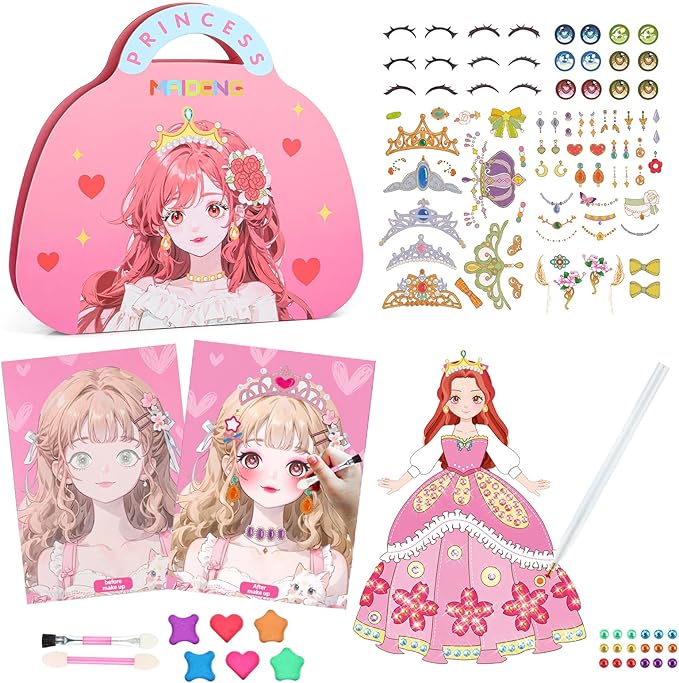 👑✨Libro Interactivo de Princesas para Maquillar y Decorar🌈