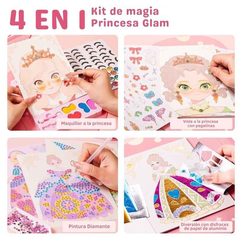 👑✨Libro Interactivo de Princesas para Maquillar y Decorar🌈